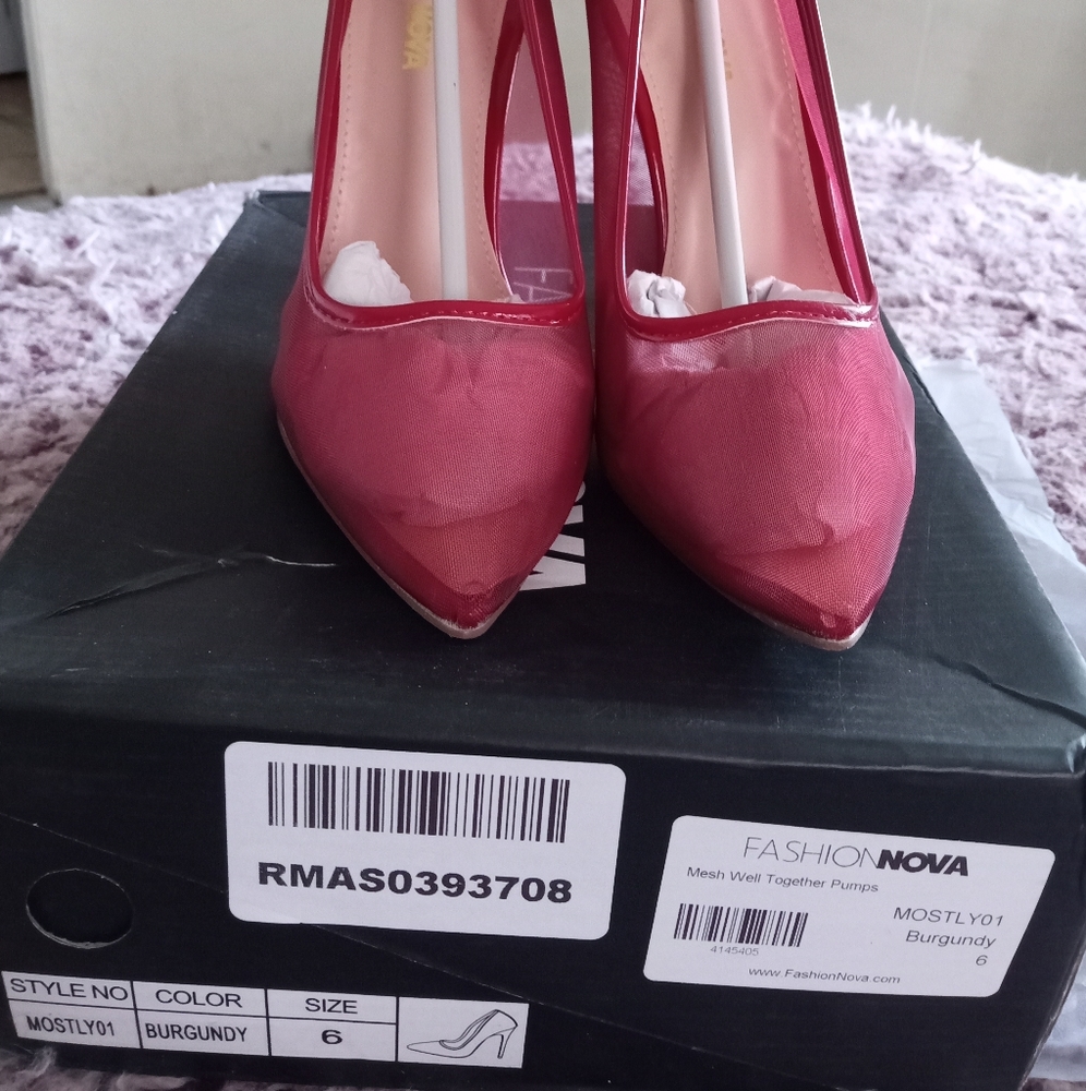 Burgundy pumps new